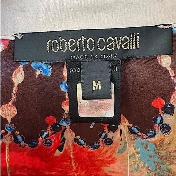 Roberto Cavalli Multicolor Mini Dress with Bold Patterns - Picture 4 of 4